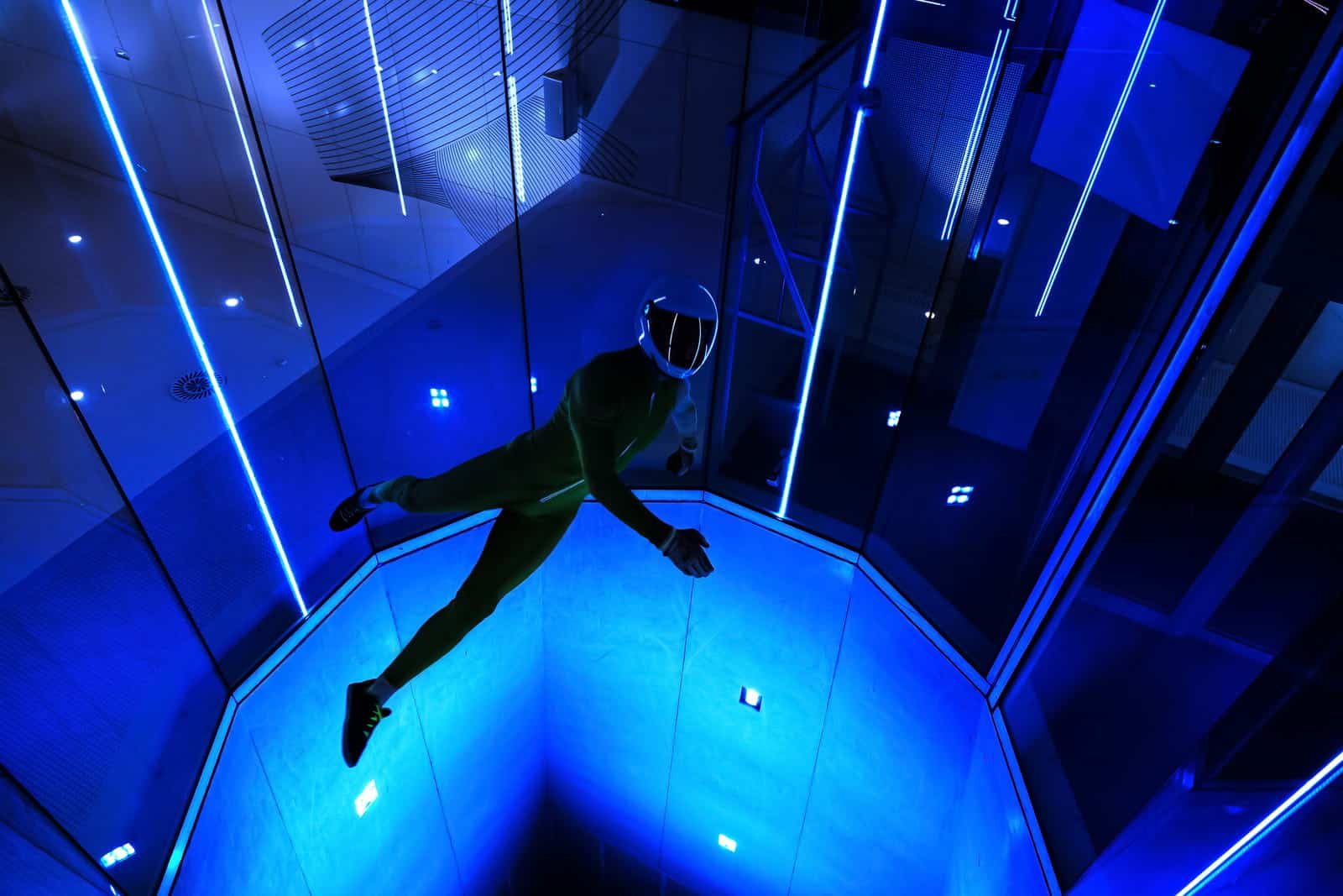 flight in the wind tunnel